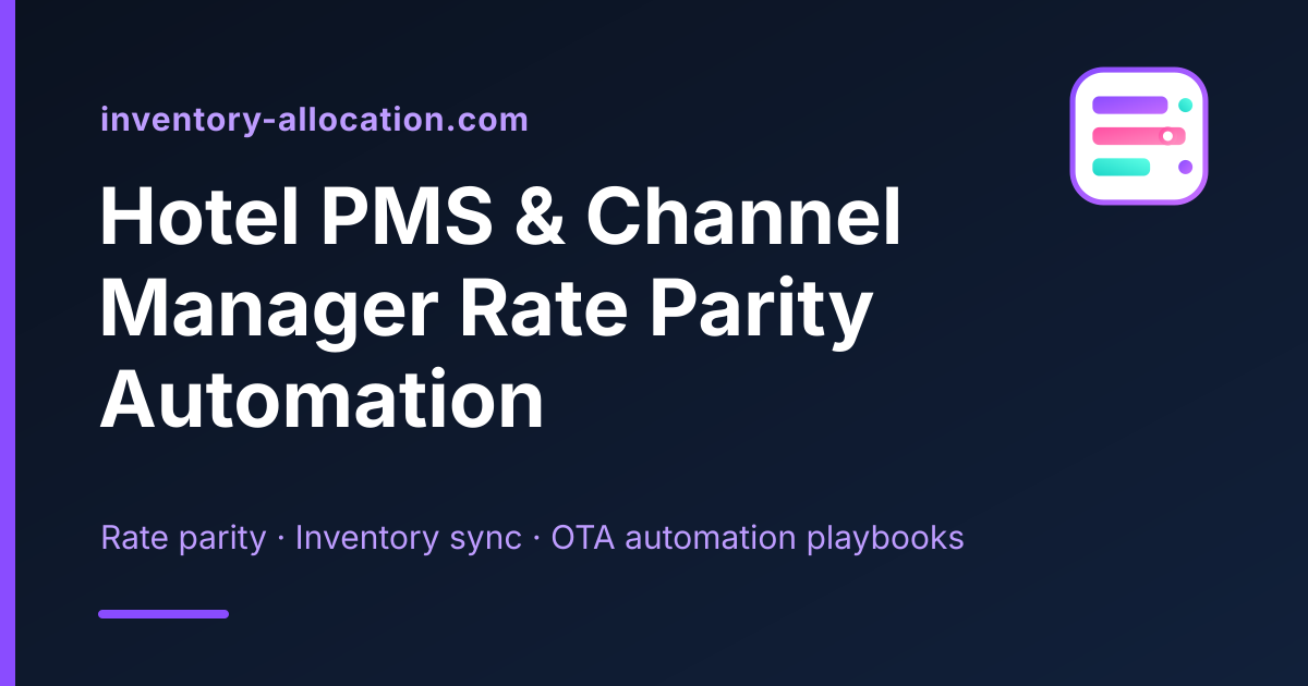 Fallback Routing for PMS Downtime — Inventory Allocation